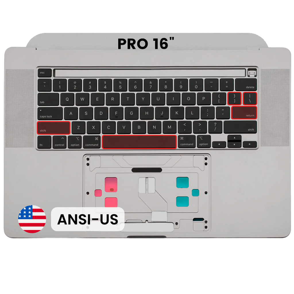Original OEM-Ausbau Qualität A (gebraucht) – MacBook Pro 16" A2141 2019 Top Case