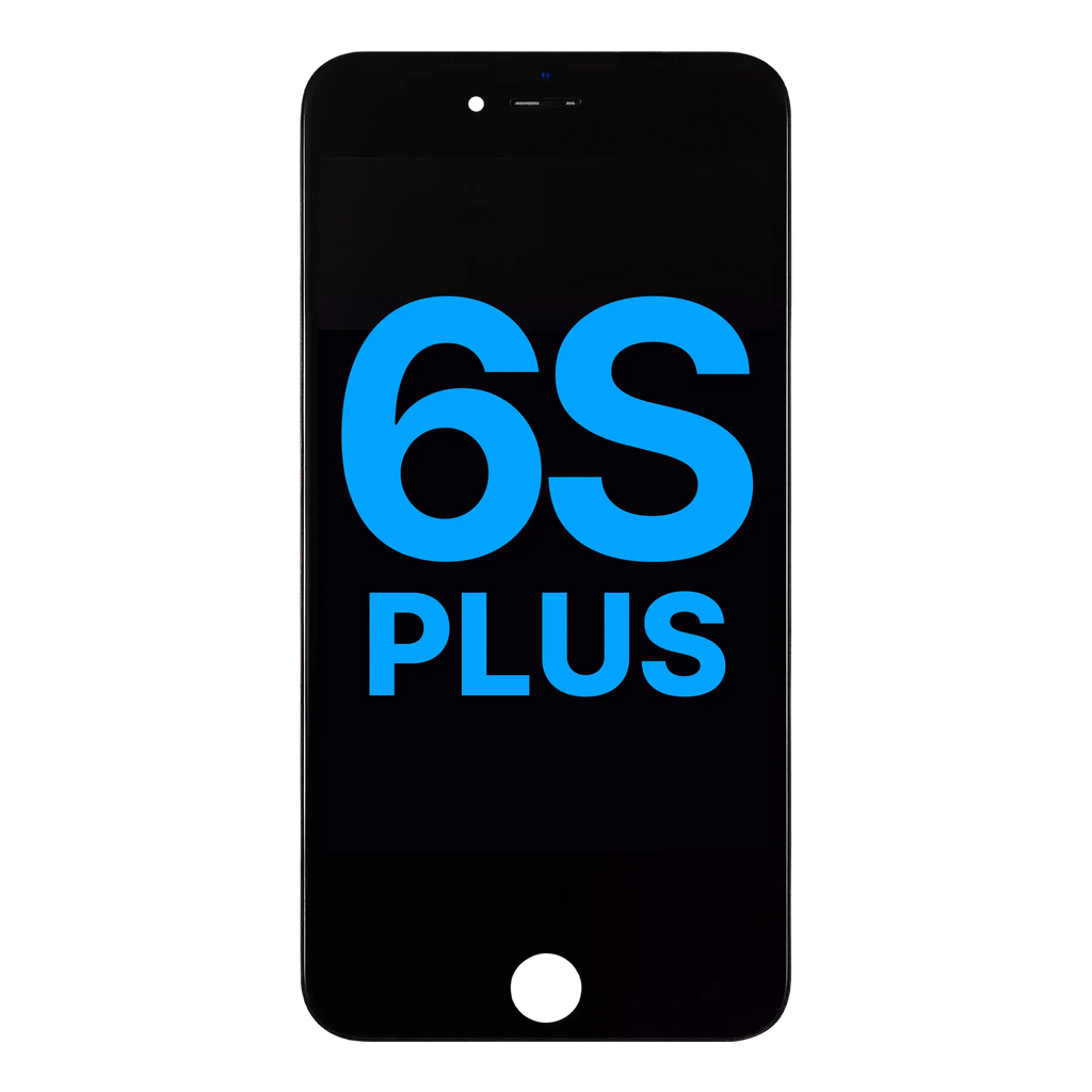 LCD-Display mit Stahlplatte für iPhone 6S Plus (Aftermarket) (Schwarz)