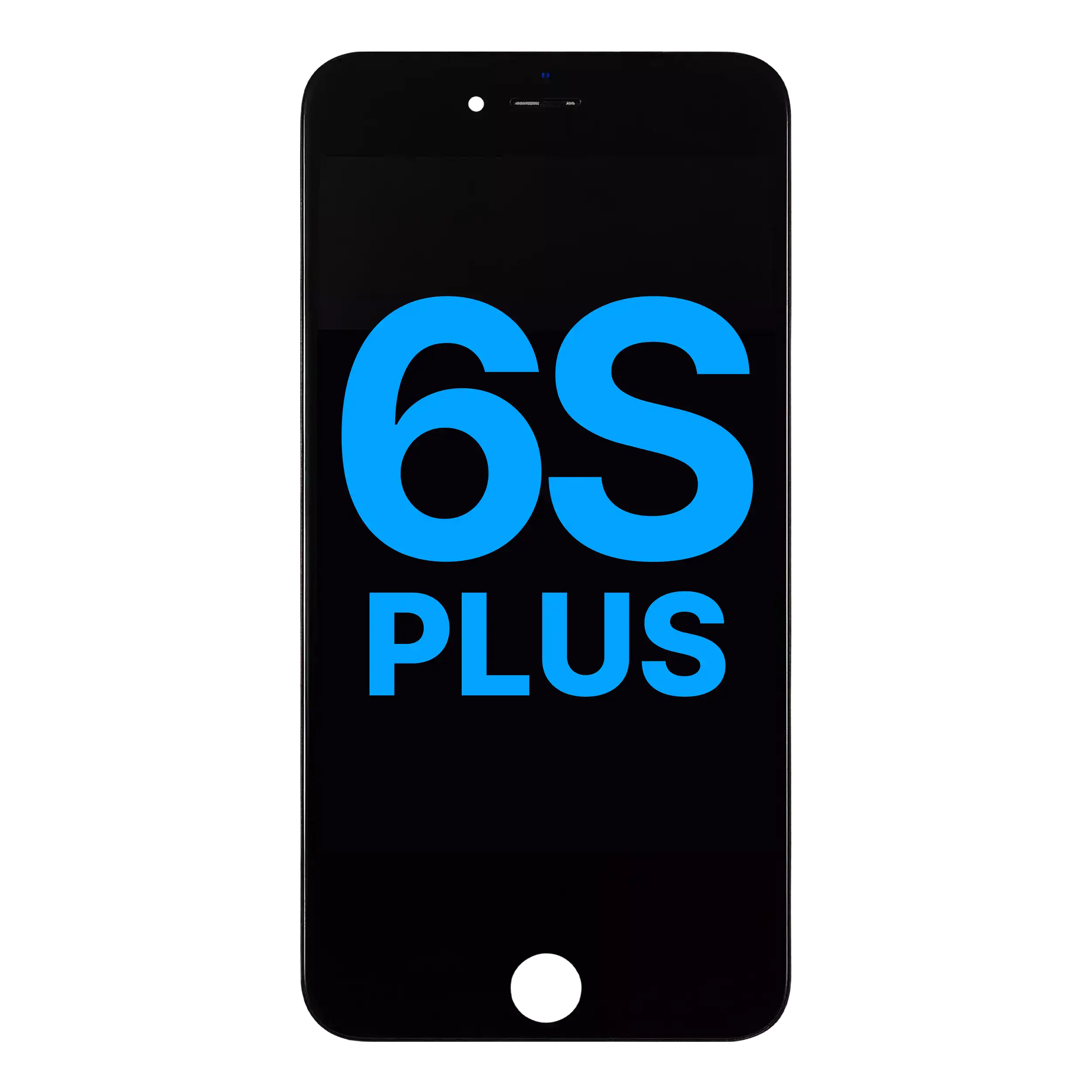 LCD-Display mit Stahlplatte für iPhone 6S Plus (Aftermarket) (Schwarz)