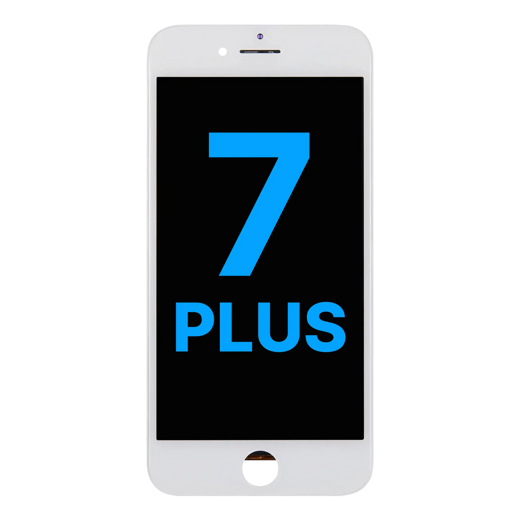 LCD-Display mit Stahlplatte für iPhone 7 Plus (Aftermarket) (Weiß)