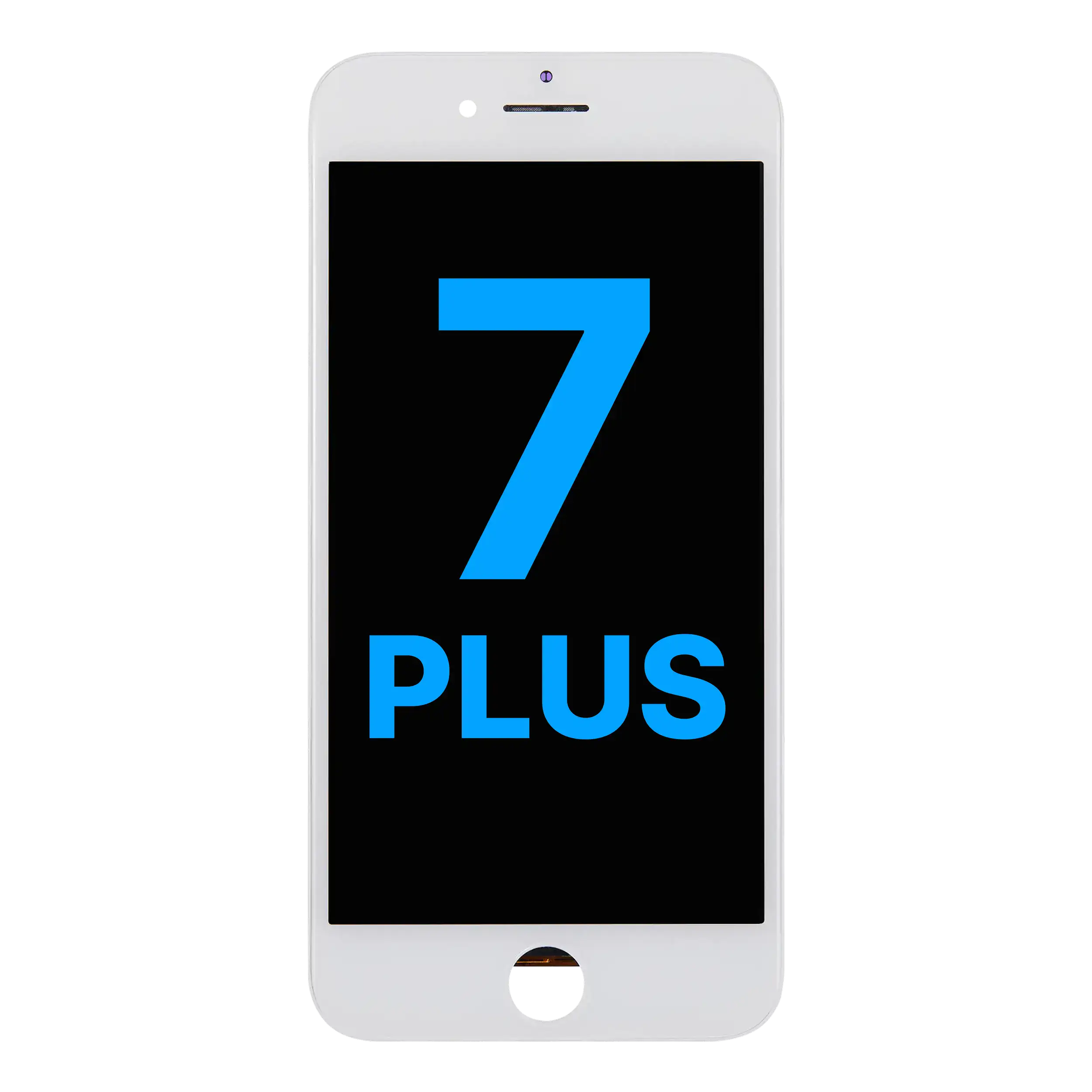 LCD-Display mit Stahlplatte für iPhone 7 Plus (Aftermarket) (Weiß)
