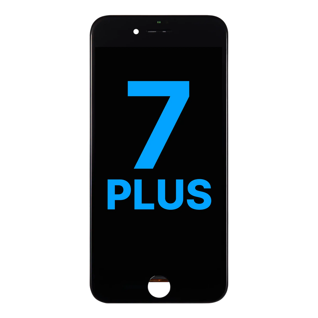 LCD Display with Steel Plate for iPhone 7 Plus (Aftermarket) (Black)