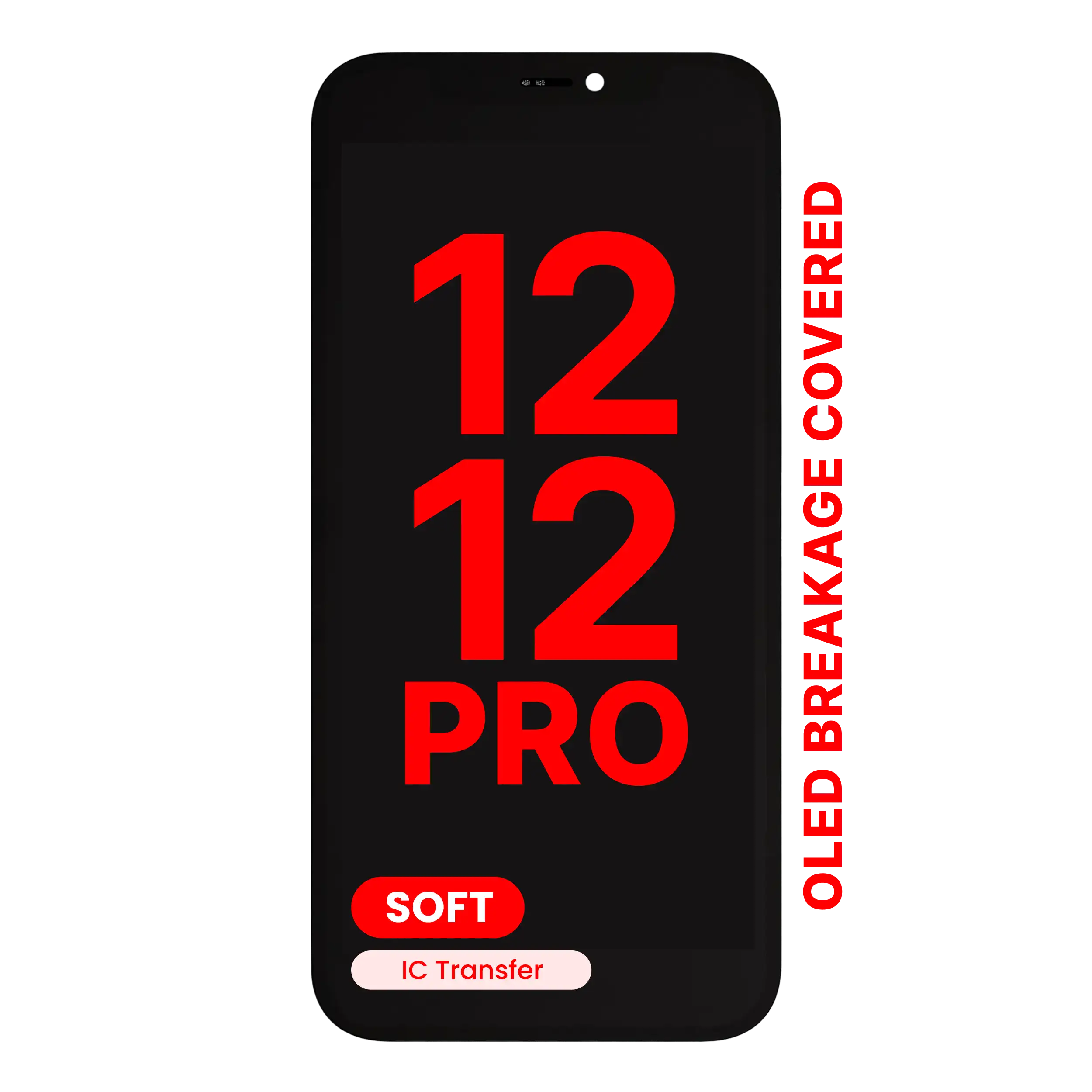 OLED Display for iPhone 12 / 12 Pro (Aftermarket Pro: XO7 Soft)
