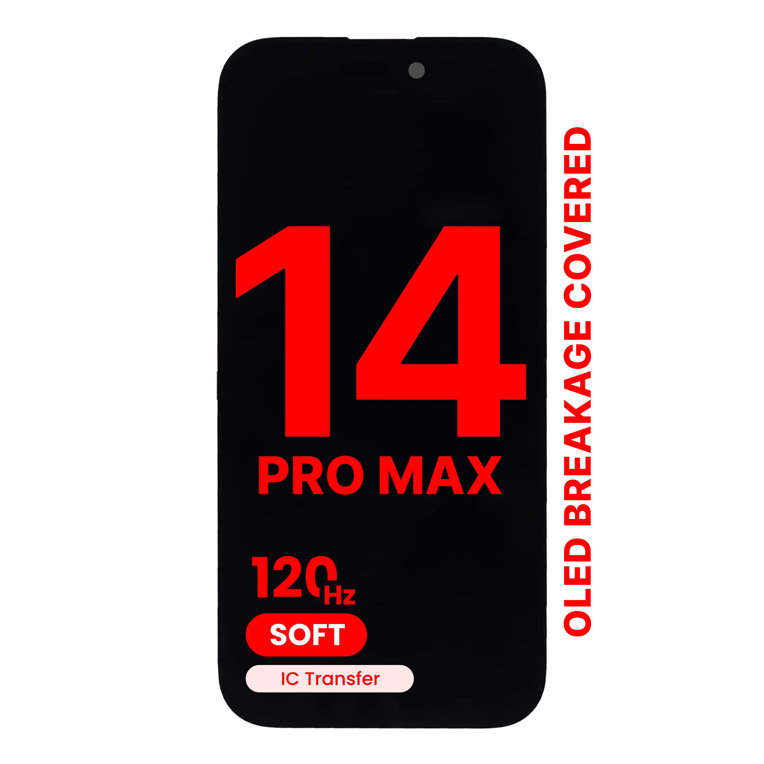 OLED-Display für iPhone 14 Pro Max (Aftermarket Pro: XO7 Soft)