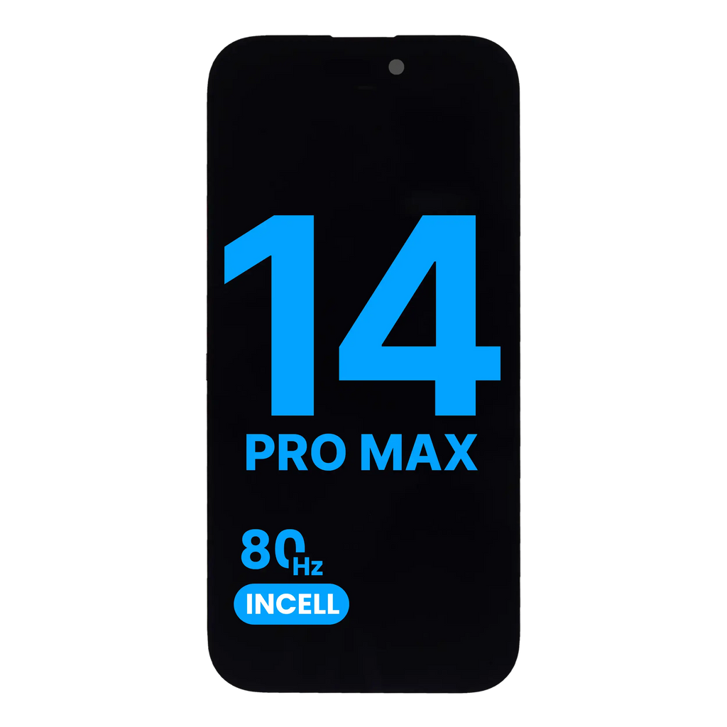 LCD-Display für iPhone 14 Pro Max (Aftermarket: AQ7 / Incell, 80 Hz)