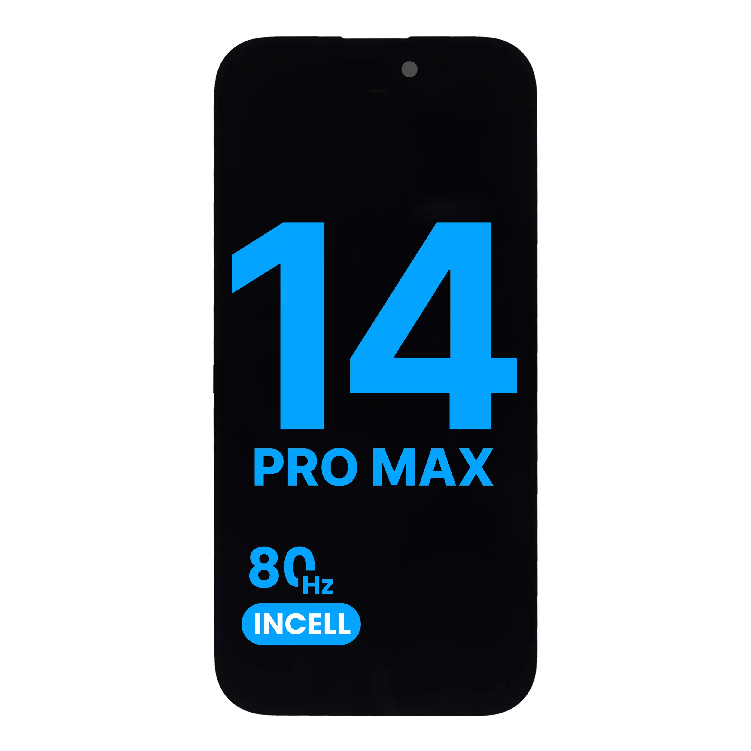 LCD-Display für iPhone 14 Pro Max (Aftermarket: AQ7 / Incell, 80 Hz)