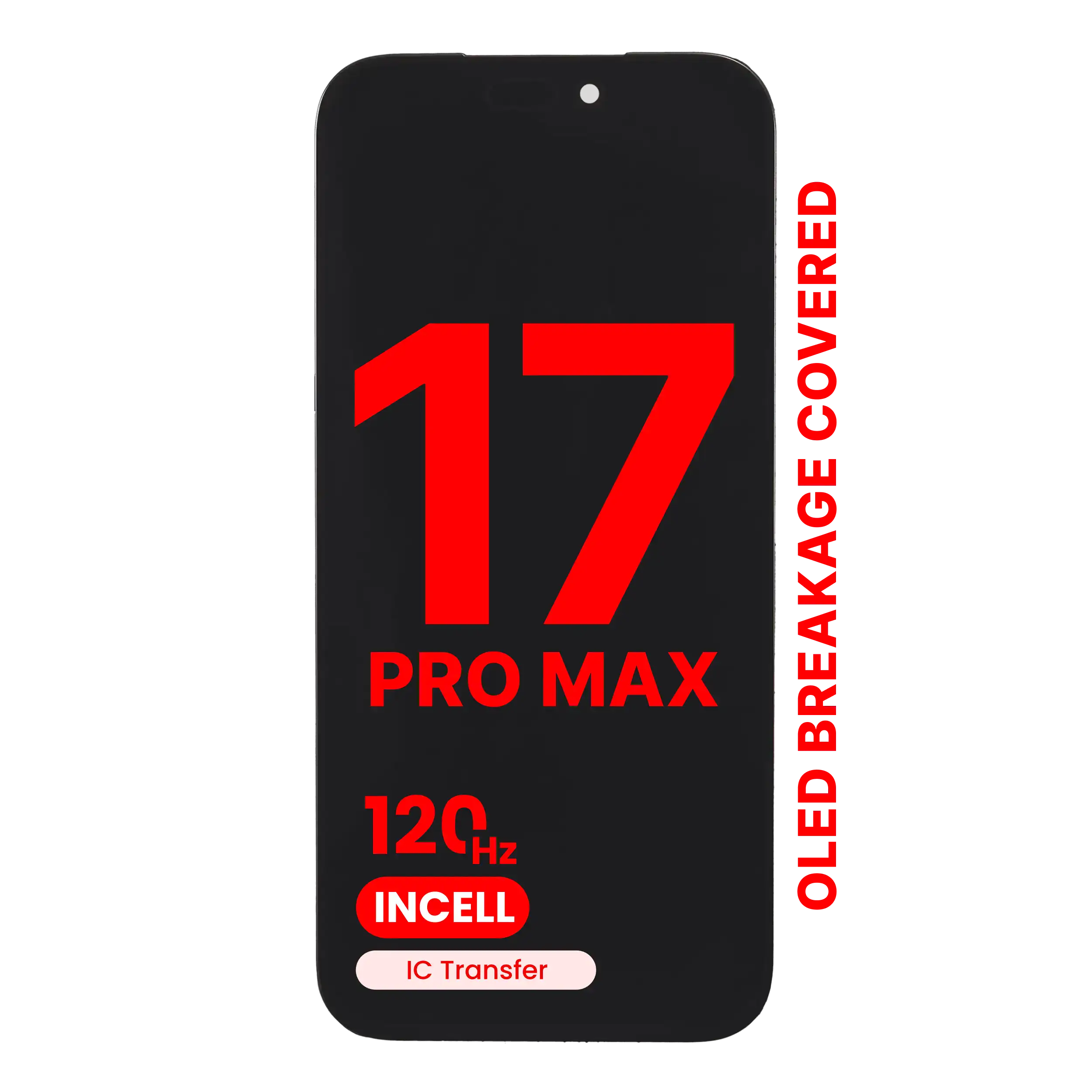 OLED Display Compatible with iPhone 17 Pro Max (Aftermarket Pro: XO7 Soft) (120Hz)