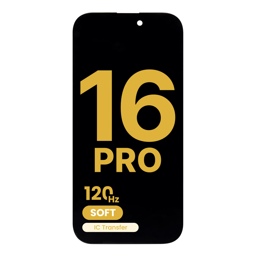 OLED Display for iPhone 16 Pro (Assembled: Soft) (120 Hz)
