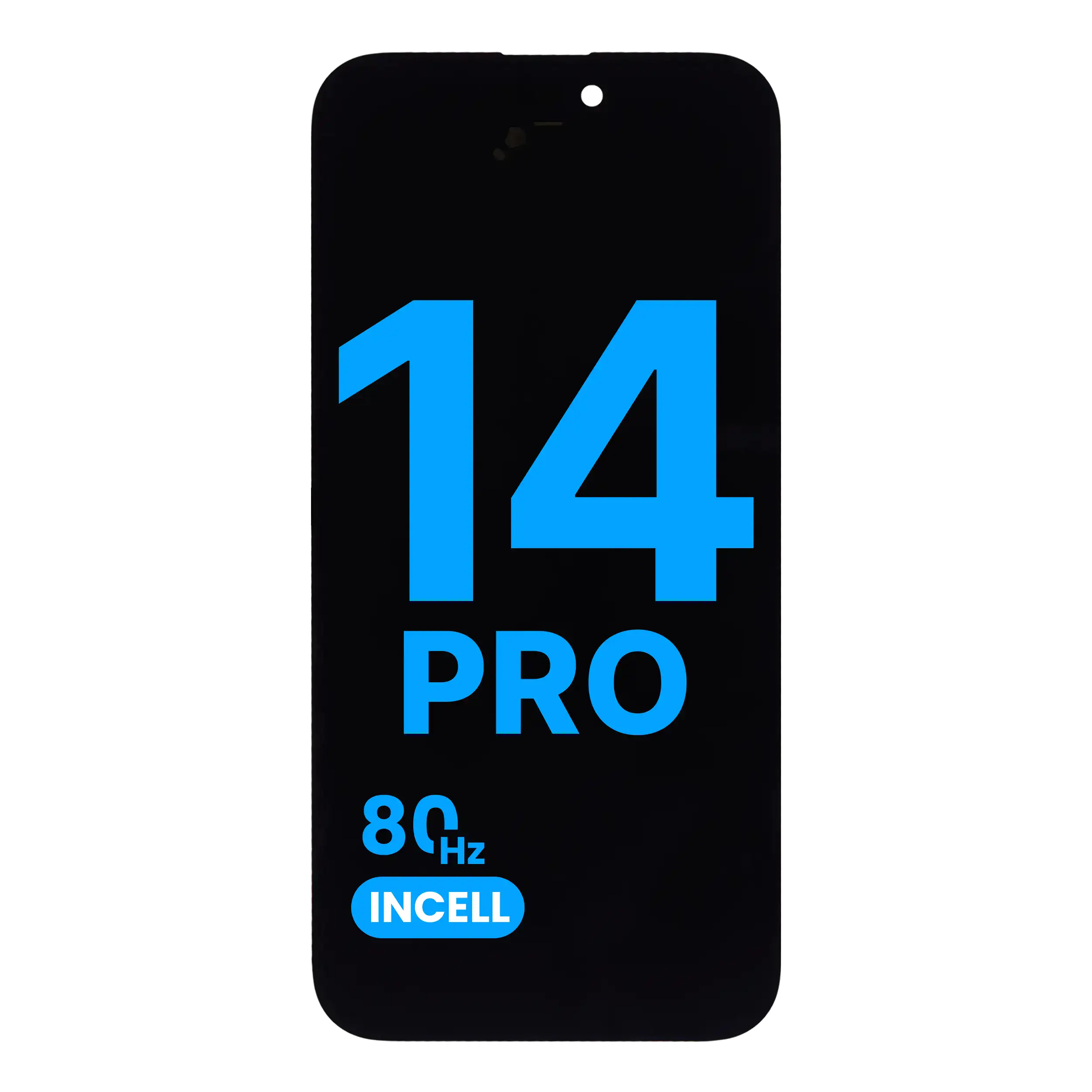 LCD-Display kompatibel für iPhone 14 Pro (Aftermarket: AQ7 / Incell, 80 Hz)