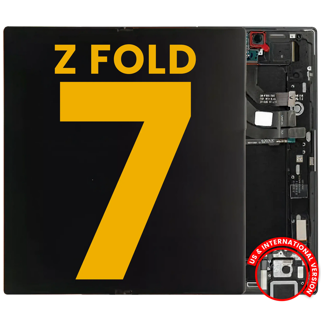 Inner OLED-Display mit Rahmen für Samsung Galaxy Z Fold 7 5G (US & International) (Refurbished) (Jet Black)
