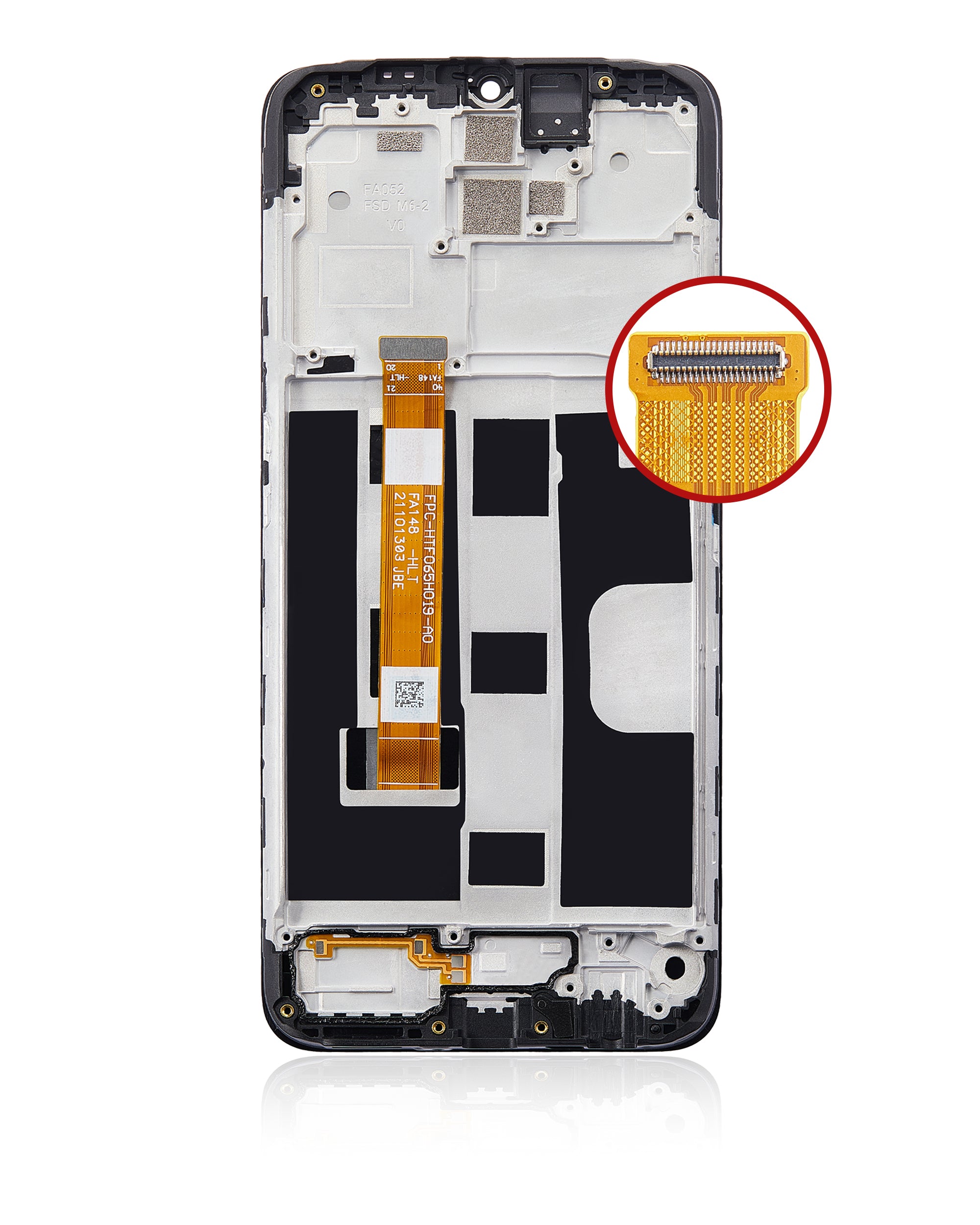 LCD-Display mit Rahmen für OPPO A9 (2020) (Refurbished) (Alle Farben)