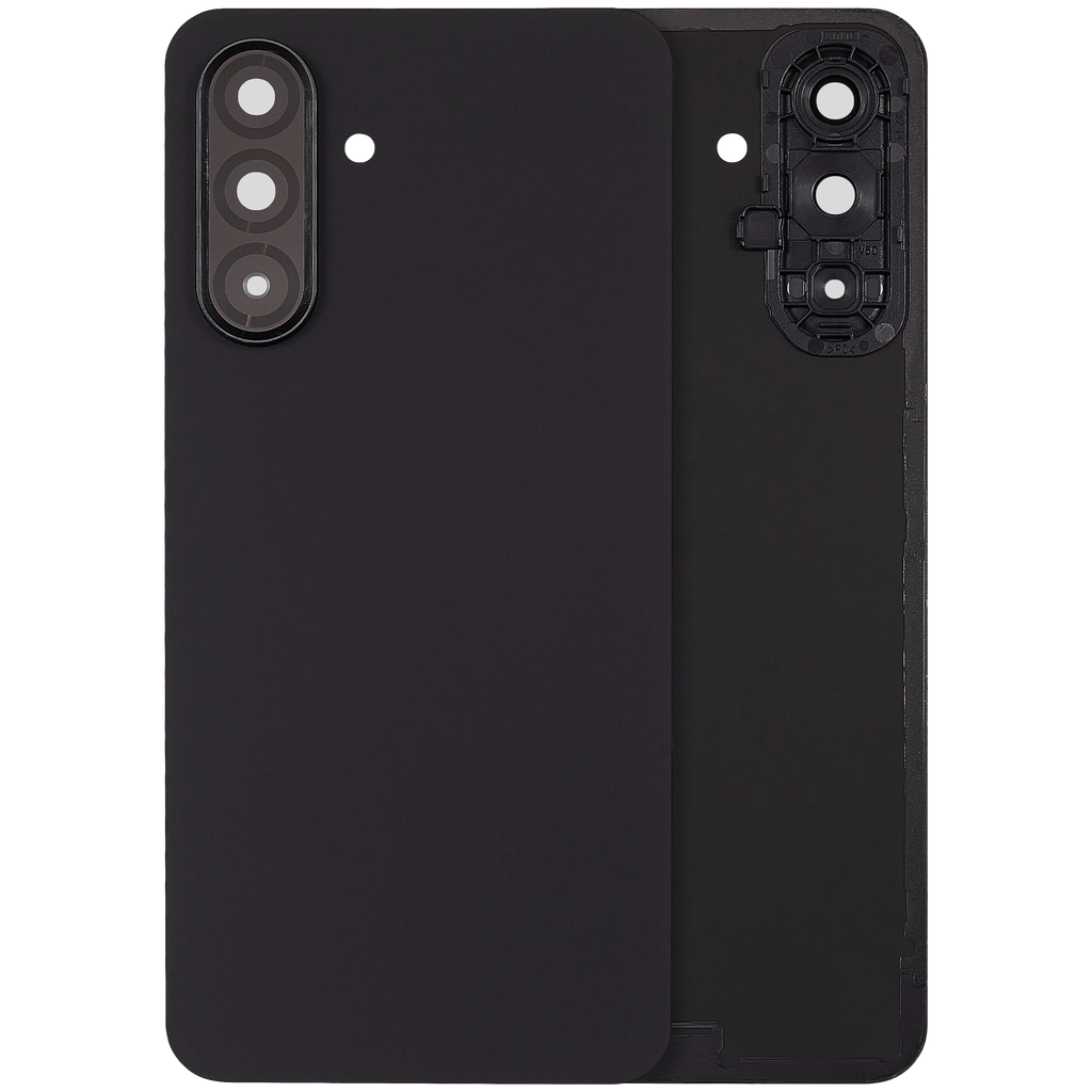 Backcover mit Camera Lens für Samsung Galaxy A17 5G (A176 / 2025) / A17 4G (A175 / 2025) (ohne Logo) (Aftermarket Plus) (Schwarz)