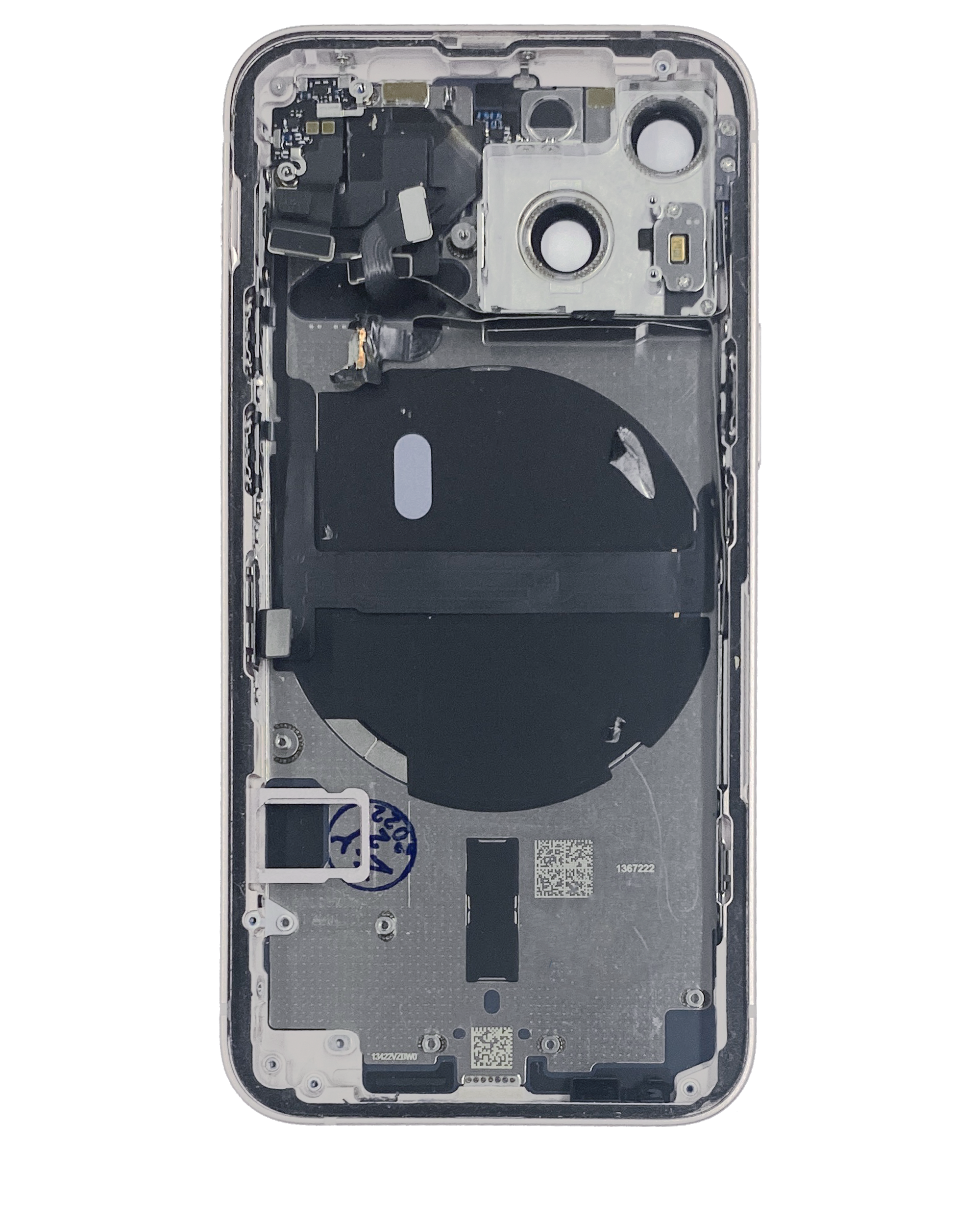 Original Apple-Ausbau B gebraucht – iPhone 13 Mini Backcover/Rahmen Polarstern