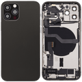 Backcover/Rahmen mit Ladebuchse Flex & Small Parts für iPhone 12 Pro (EU / Global Version) (gebrauchter OEM-Ausbau, Qualität A) (Graphite)