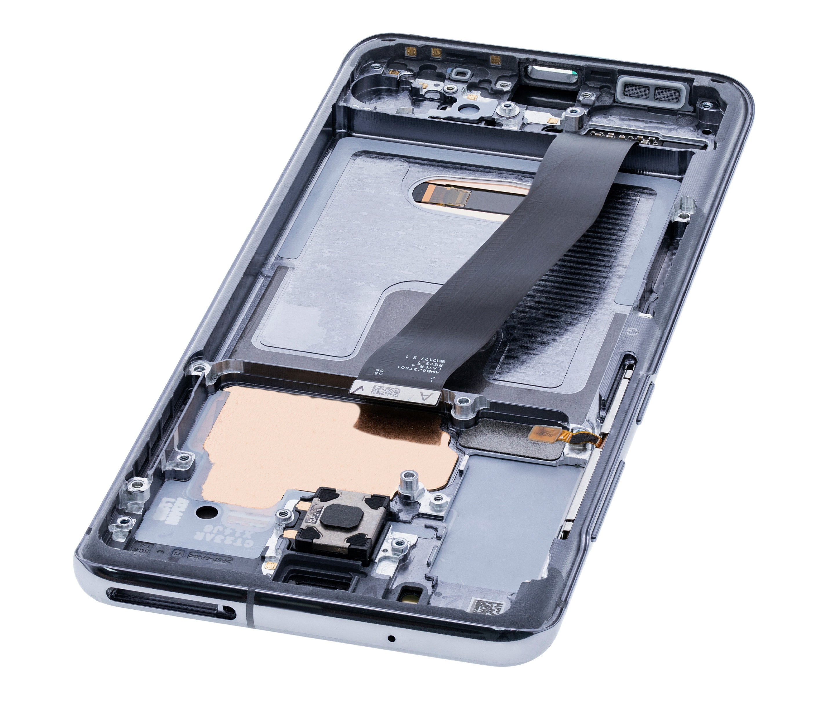 OLED-Display mit Rahmen für Samsung Galaxy S20 5G (Verizon 5G UW Frame Only) (Service Pack) (Cosmic Gray)