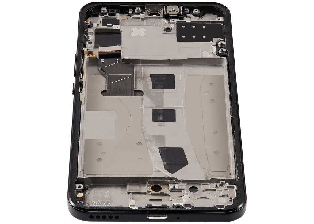 LCD-Display mit Rahmen für Huawei Nova 8 SE (2020) (Refurbished) (Schwarz)