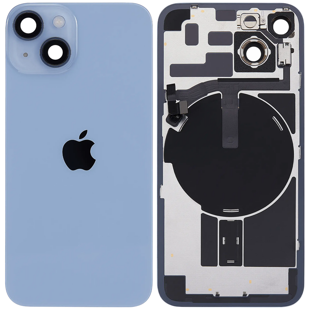 Backcover mit MagSafe Magnet & NFC & Blitz-Flexkabel für iPhone 14 (Service Pack) (Blau)