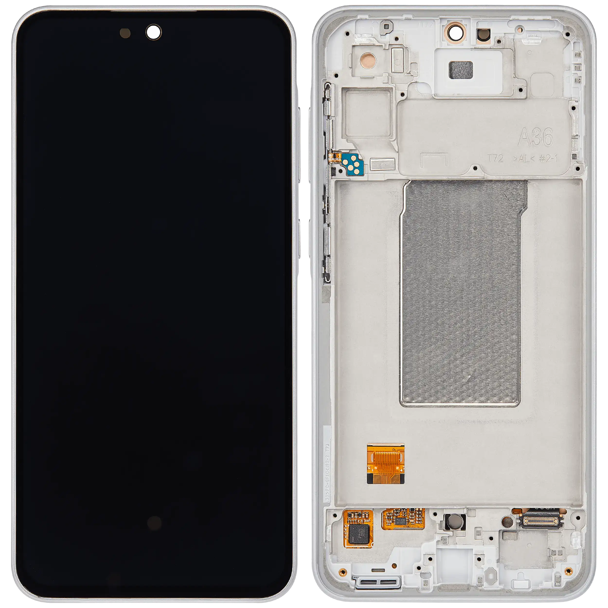 OLED-Display mit Rahmen Samsung Galaxy A36 5G Refurbished Weiß