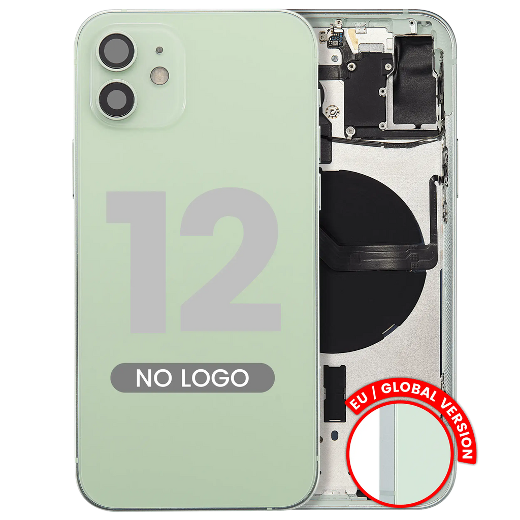Back Cover/Frame with Small Parts for iPhone 12 (EU / Global Version) (Aftermarket Plus) (Green)