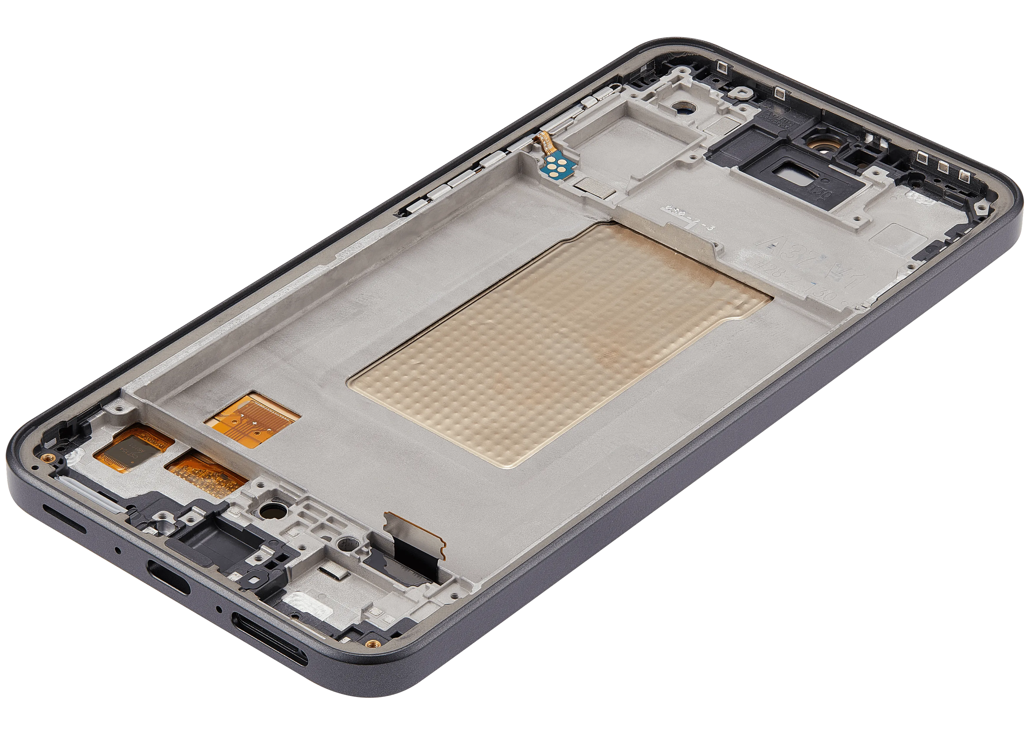 OLED-Display mit Rahmen für Samsung Galaxy A37 5G (A376 / 2026) (6.62") (Aftermarket Plus) (Charkoal)