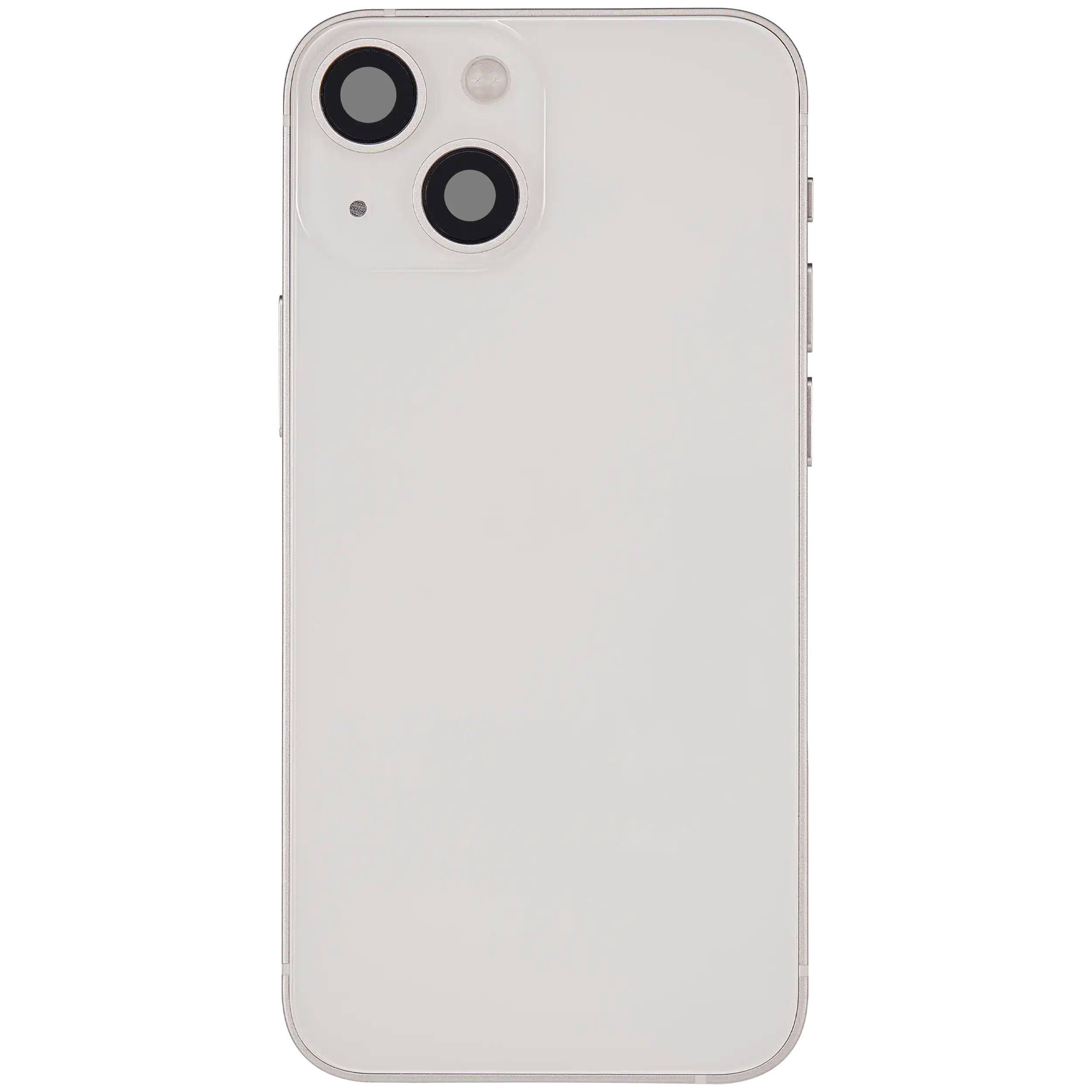 Backcover/Rahmen mit Ladebuchse Flex & Small Parts für iPhone 13 Mini (US-Version) (gebrauchter OEM-Ausbau, Qualität C) (Starlight)