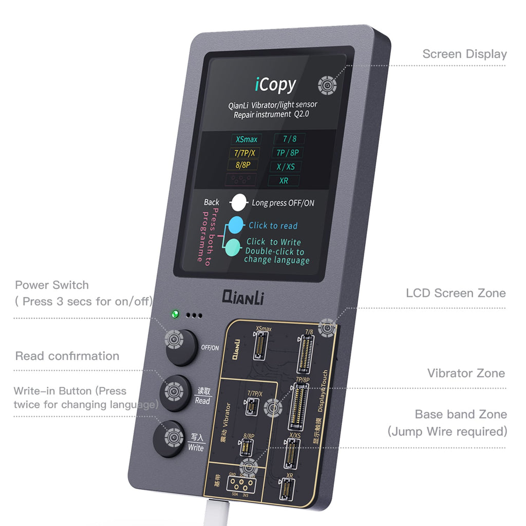 iCopy Plus 2.2+ True Tone & Akku Programmer - bis iPhone 13 Pro Max (Qianli)