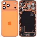 Backcover/Rahmen mit Ladebuchse Flex & Small Parts für iPhone 17 Pro Max (EU / Global Version) (gebrauchter OEM-Ausbau, Qualität C) (Cosmic Orange)