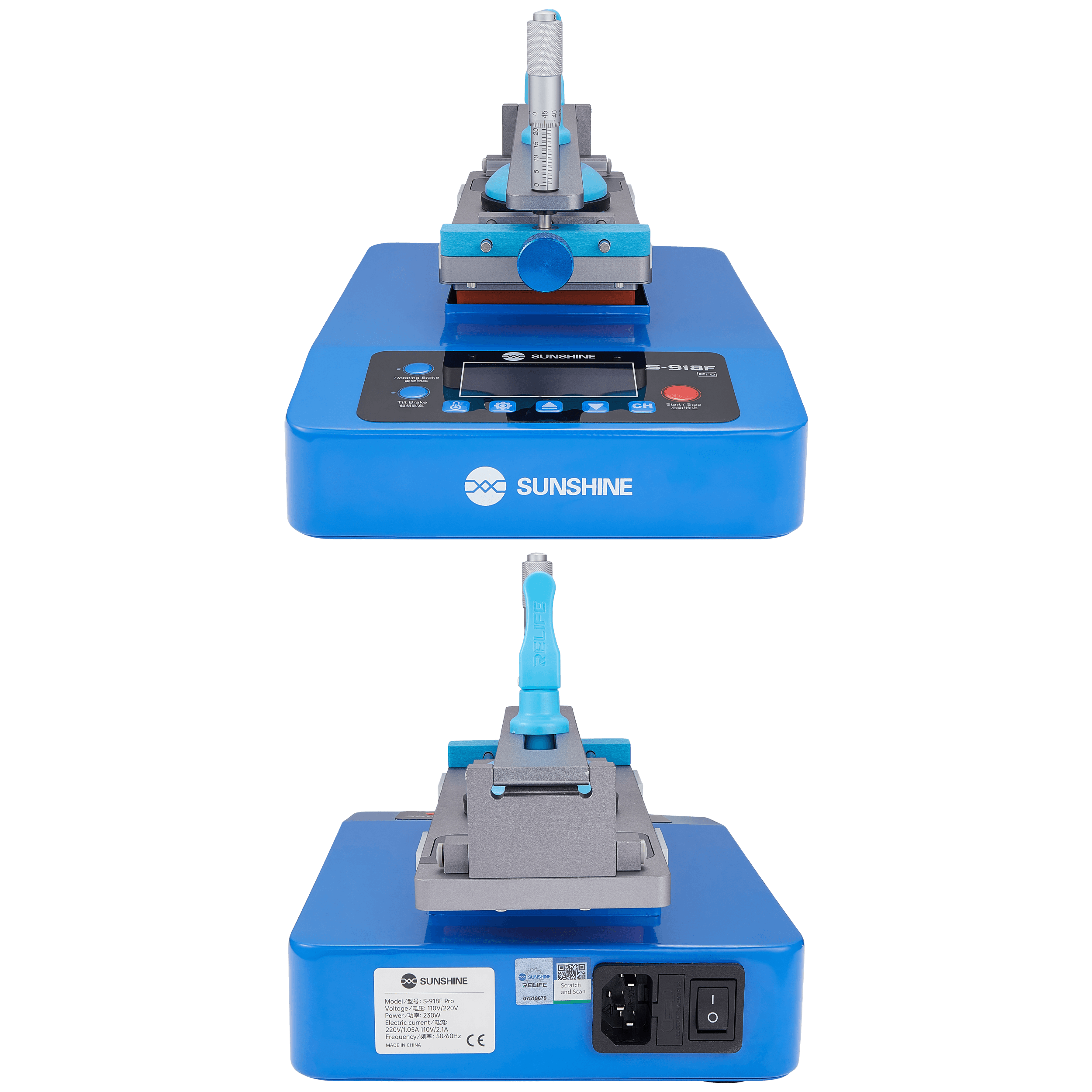 S-918F Pro Multifunctional Electronic Brake Display Separator (Sunshine) (110V / North American)