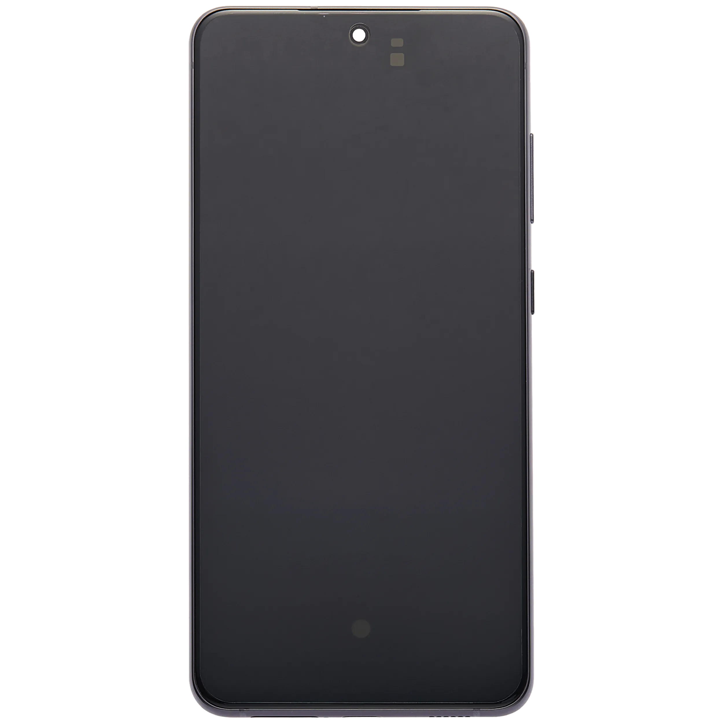 OLED-Display mit Rahmen für Samsung Galaxy S21 FE 5G (US & Internationale Version) (Aftermarket Plus) (120Hz) (Graphite)