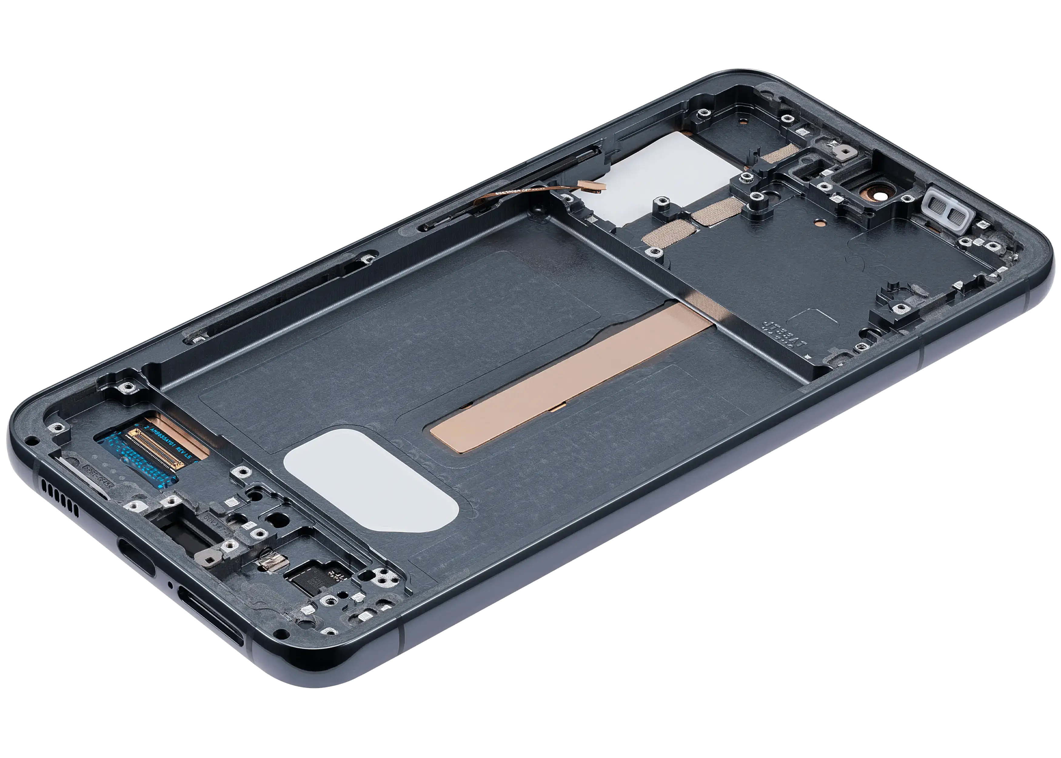 OLED-Display mit Rahmen für Samsung Galaxy S22 Plus 5G (gebrauchter OEM-Ausbau, Qualität A) (Phantom Green)