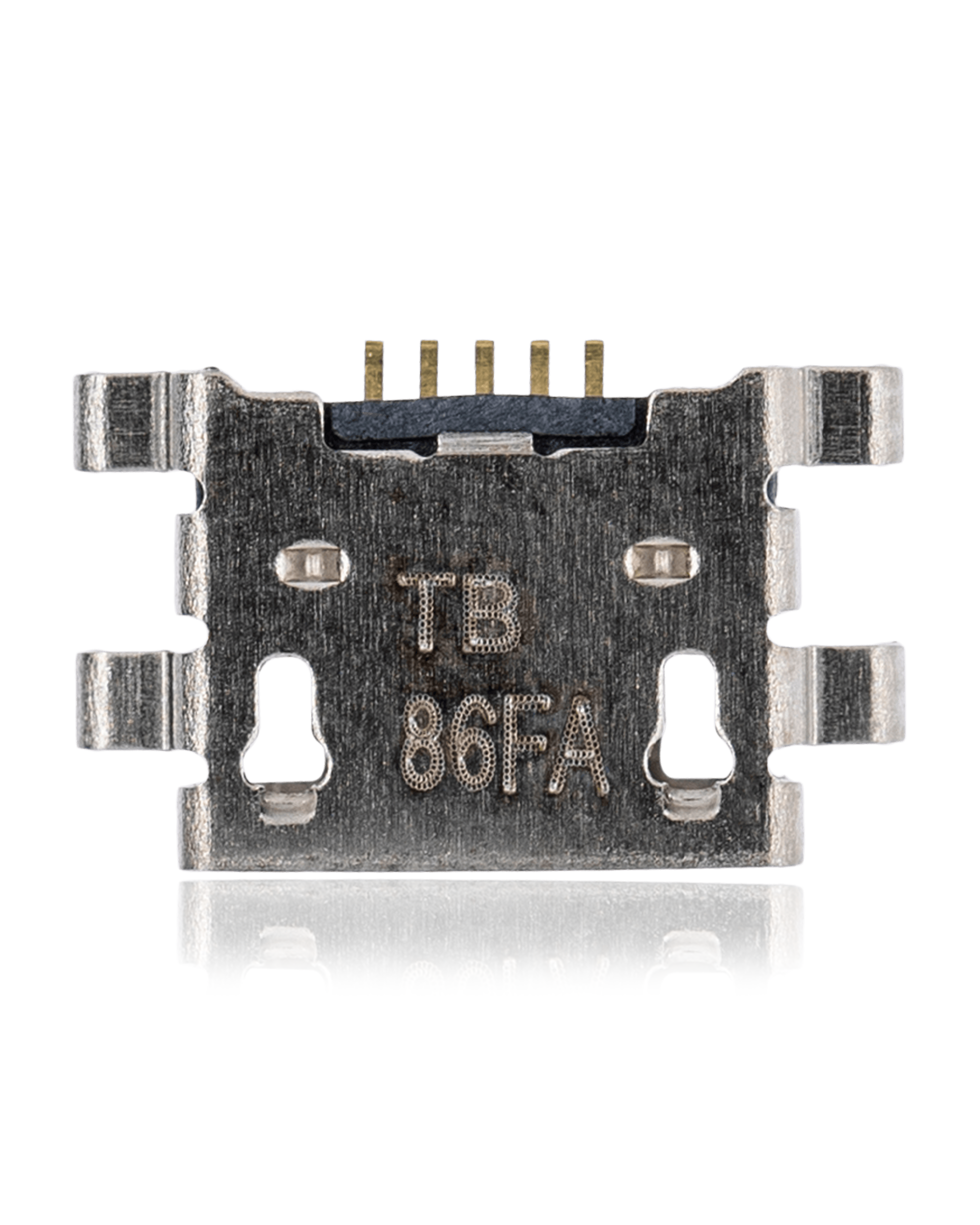 Ladebuchse Micro B 5-Pin mit 4 Ankerpunkten - Lötbedarf