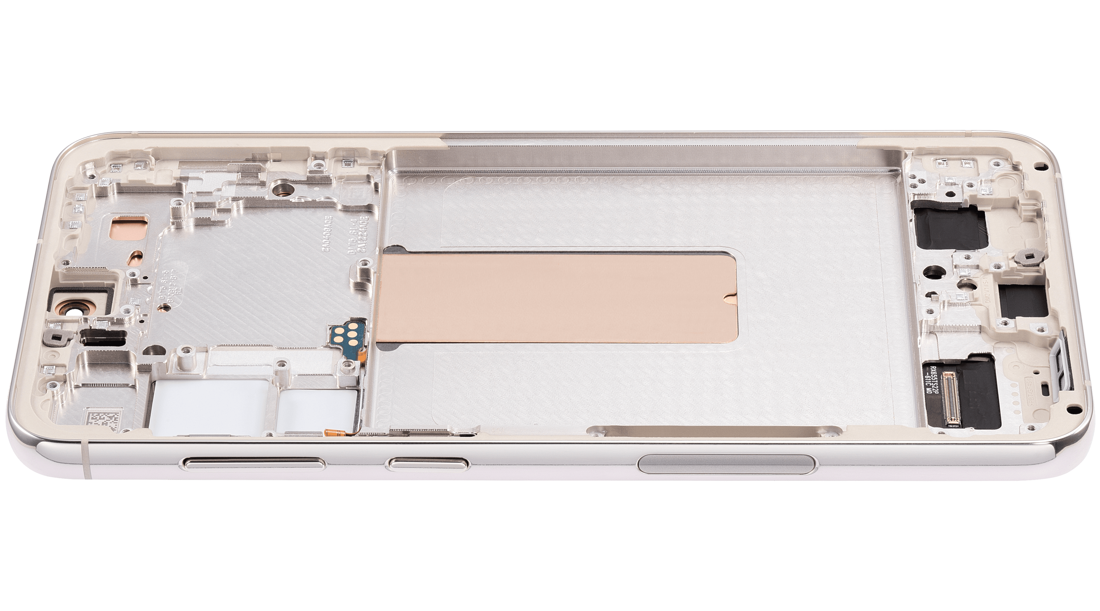 OLED-Display mit Rahmen für Samsung Galaxy S23 Plus (US & International) (Aftermarket Plus) (120Hz) (Cream)