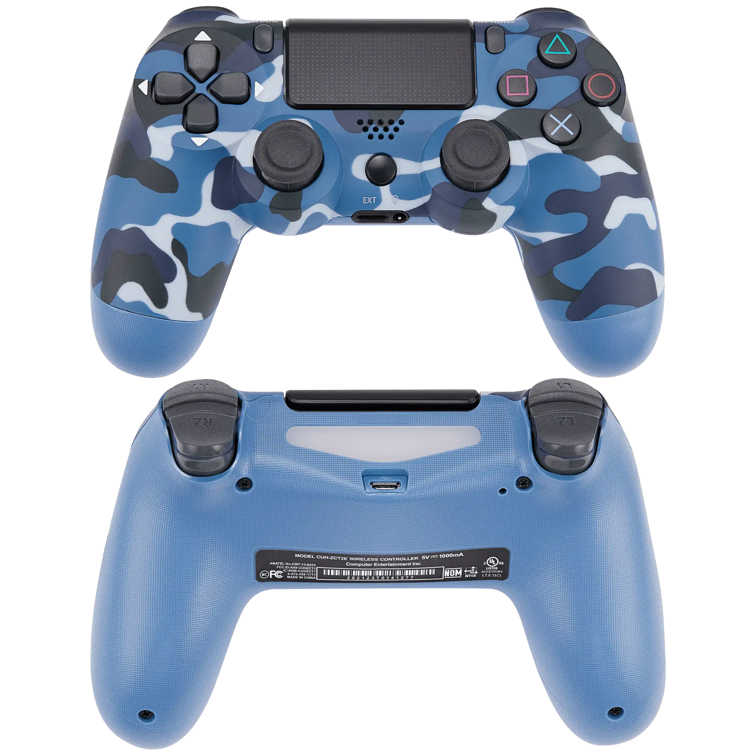 DoubleShock 4 Wired Controller für Playstation 4 (Blue Camo)