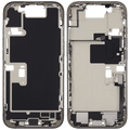 Midframe/Rahmen mit Ladebuchse Flex & Small Parts für iPhone 16 Pro (EU / Global Version) (gebrauchter OEM-Ausbau, Qualität C) (Natural Titanium)