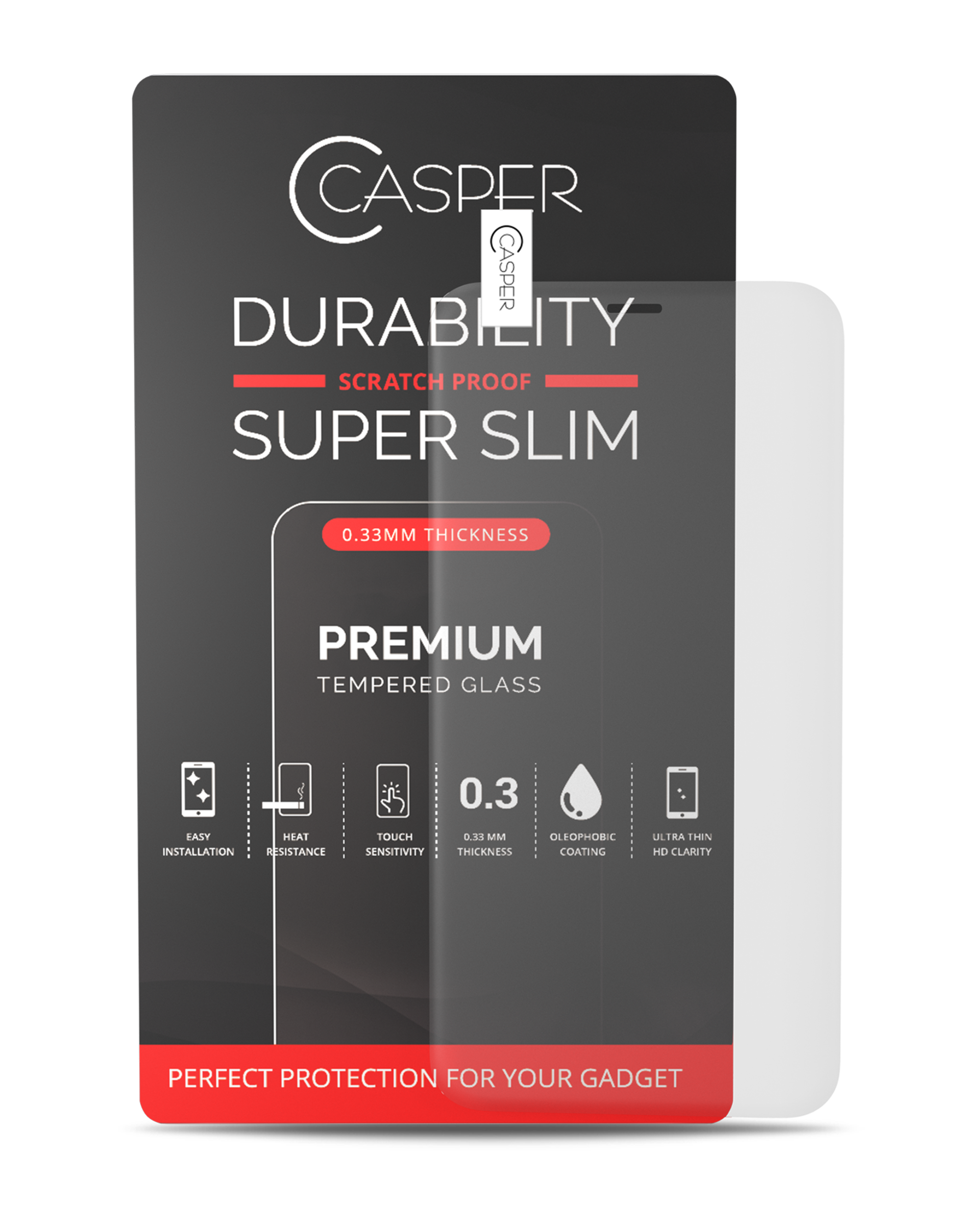 Casper Tempered Glass für iPhone X / XS / 11 Pro (Retail Pack) (Matte)