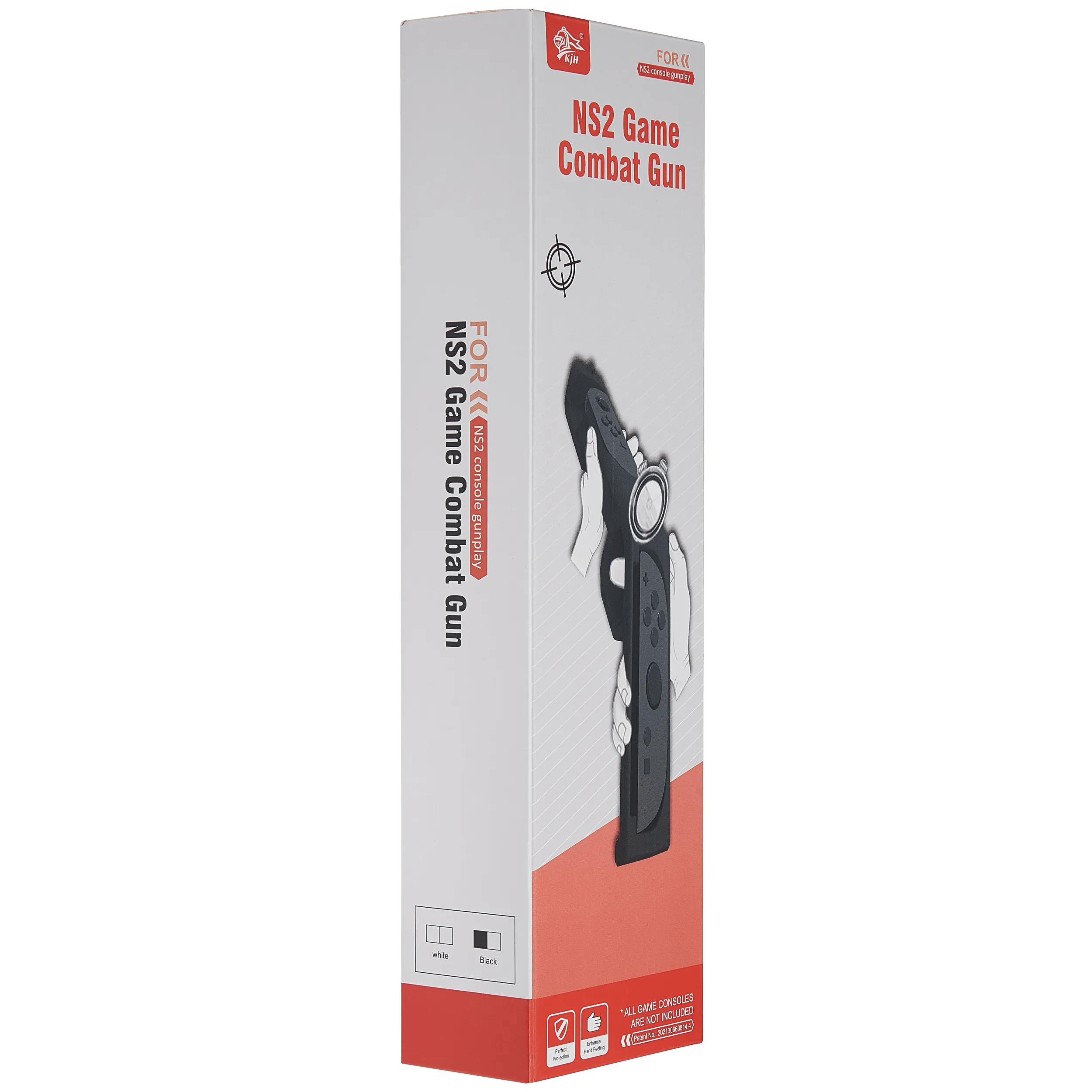 Game Combat Gun für Nintendo Switch 2 Joy-Con Controller (Weiß)
