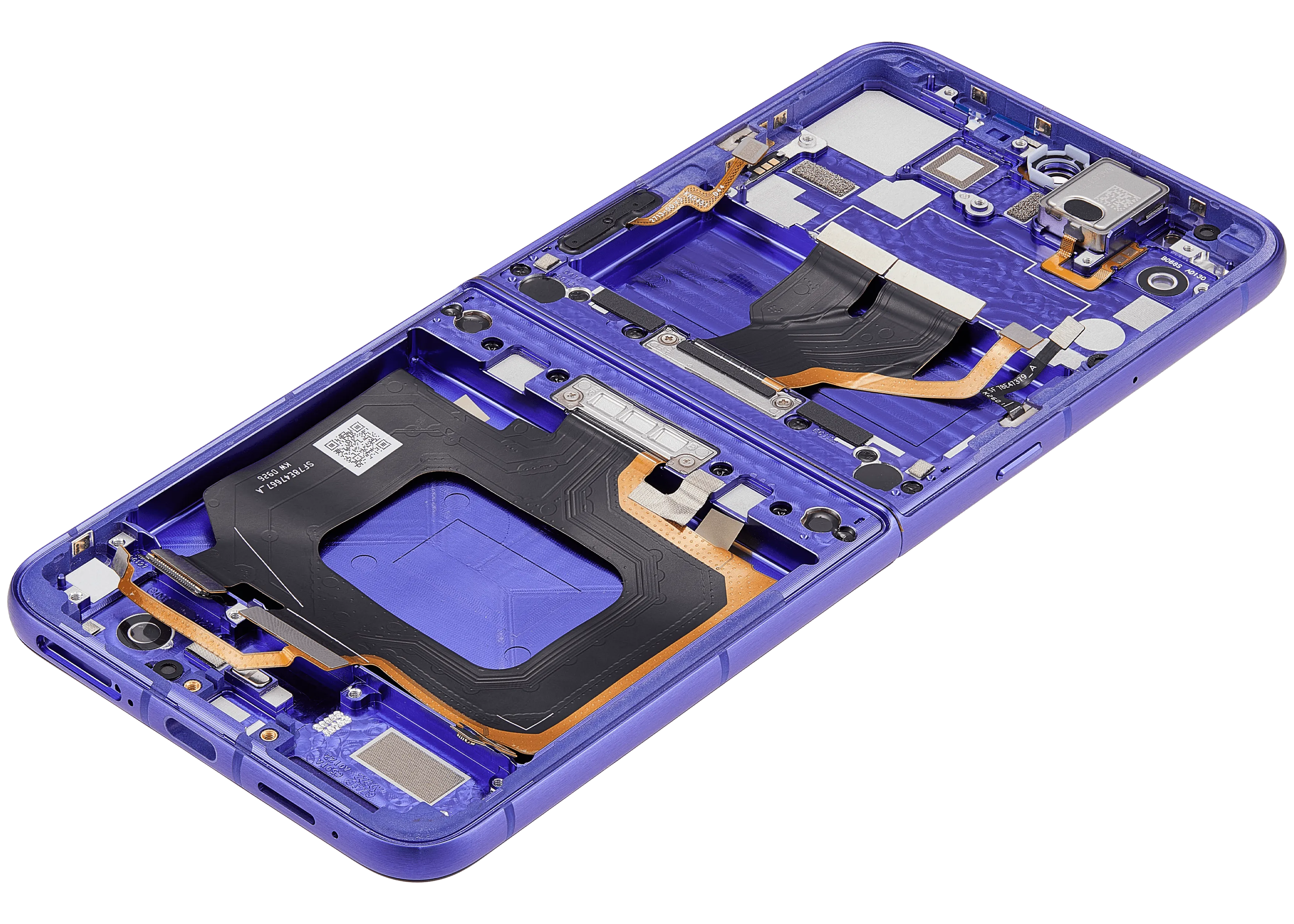 OLED-Display mit Rahmen für Motorola Razr Ultra 2026 / Razr 70 Ultra (XT2655 / 2026) (Refurbished) (Orient Blue)
