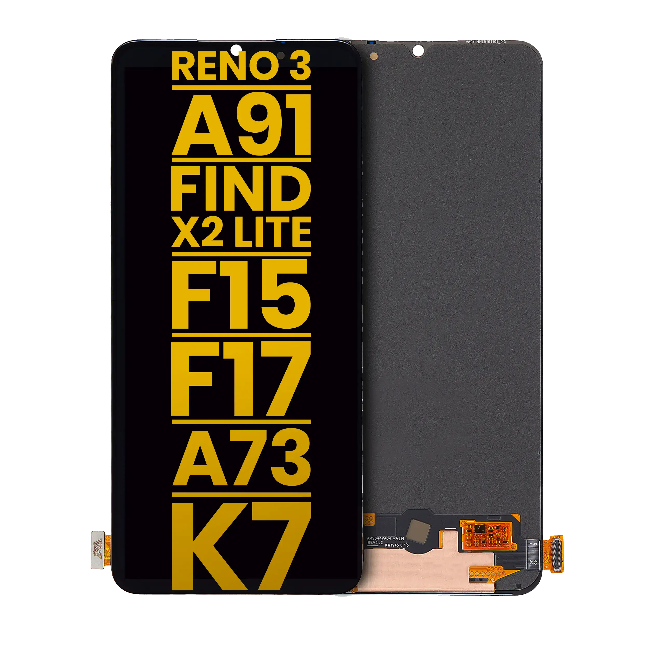 OLED Display with Frame for OPPO Find X3 Lite (Refurbished) (All Colors)