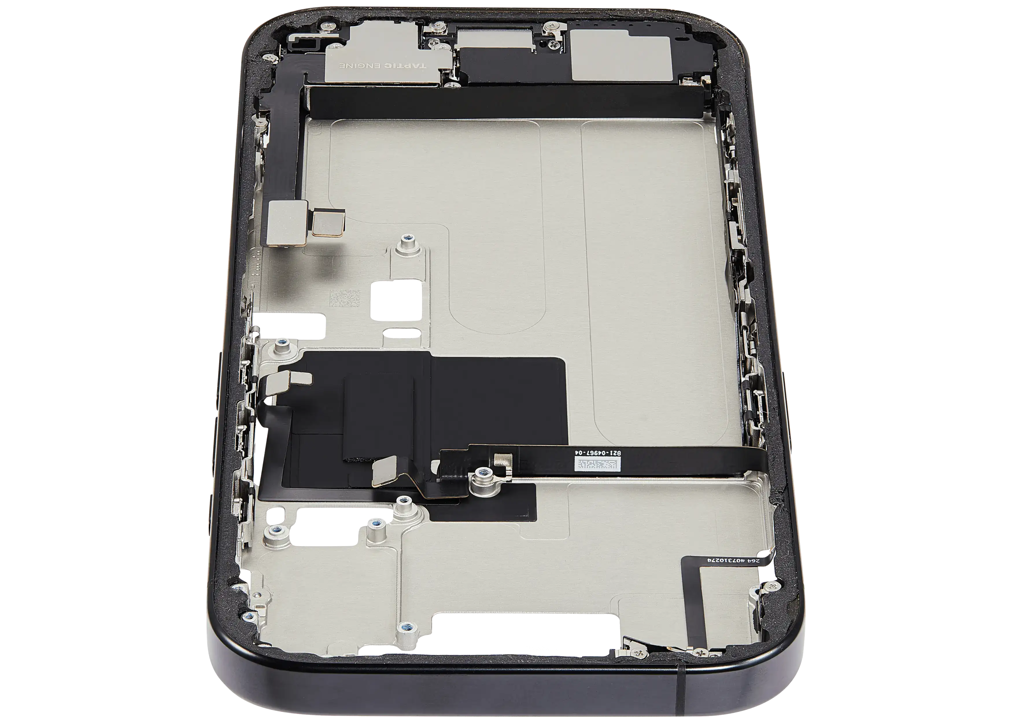 Gehäuse mit Ladebuchse für iPhone 16 Pro US Schwarz Titan OEM A
