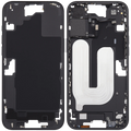 Midframe/Rahmen mit Power And Volume Button für iPhone 16 Plus (US-Version) (Aftermarket Plus) (Schwarz)