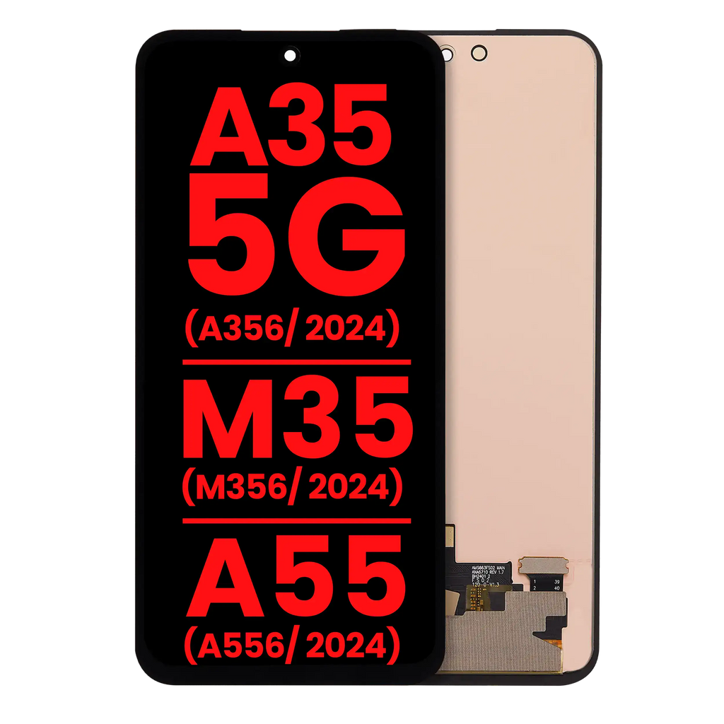OLED-Display ohne Rahmen für Samsung Galaxy A35 5G (A356 / 2024) / M35 (M356 / 2024) / A55 (A556 / 2024) (Aftermarket Plus) (Alle Farben)