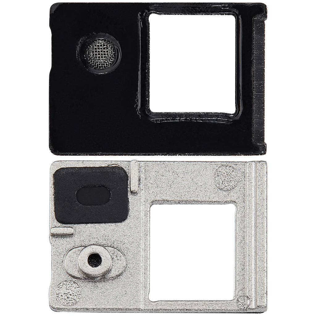 Flash Light / Power Flex Bracket mit Microphone Mesh für iPhone 16E (Weiß) (10 Pack)