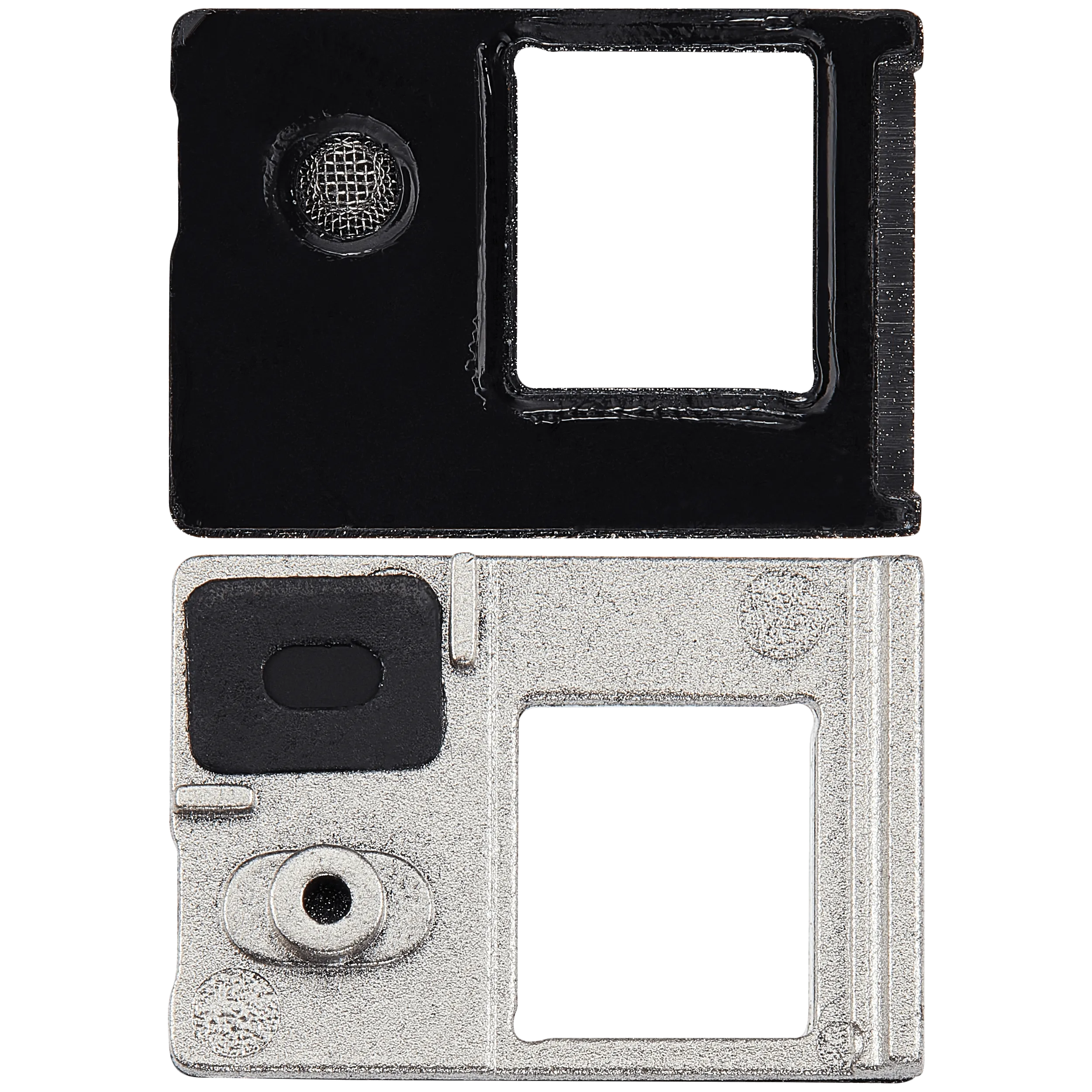 Flash Light / Power Flex Bracket mit Microphone Mesh für iPhone 16E (Weiß) (10 Pack)