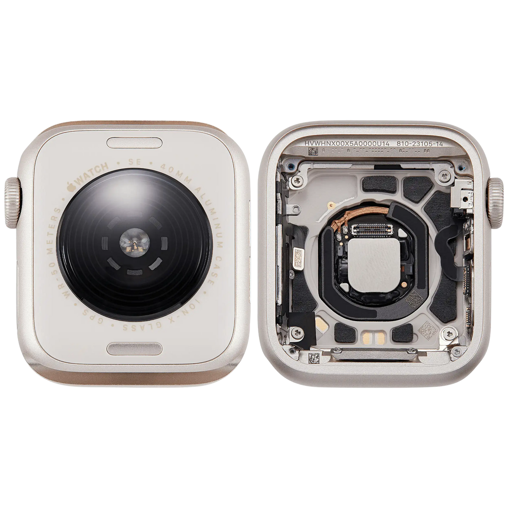 Backcover/Rahmen für Watch Series SE 3rd (40MM) (gebrauchter OEM-Ausbau, Qualität A) (GPS Version) (Aluminum / Starlight)