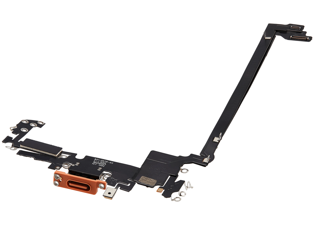Ladebuchse Flex Cable für iPhone 17 Pro max (Aftermarket Plus) (US-Version) (Cosmic Orange)