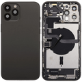 Backcover/Rahmen mit Ladebuchse Flex & Small Parts für iPhone 12 Pro Max (US-Version) (gebrauchter OEM-Ausbau, Qualität C) (Graphite)