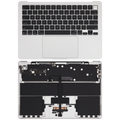 Topcase m. Akku u. Tastatur MacBook Air 13 A3240 US-Tastatur Silber Güte B