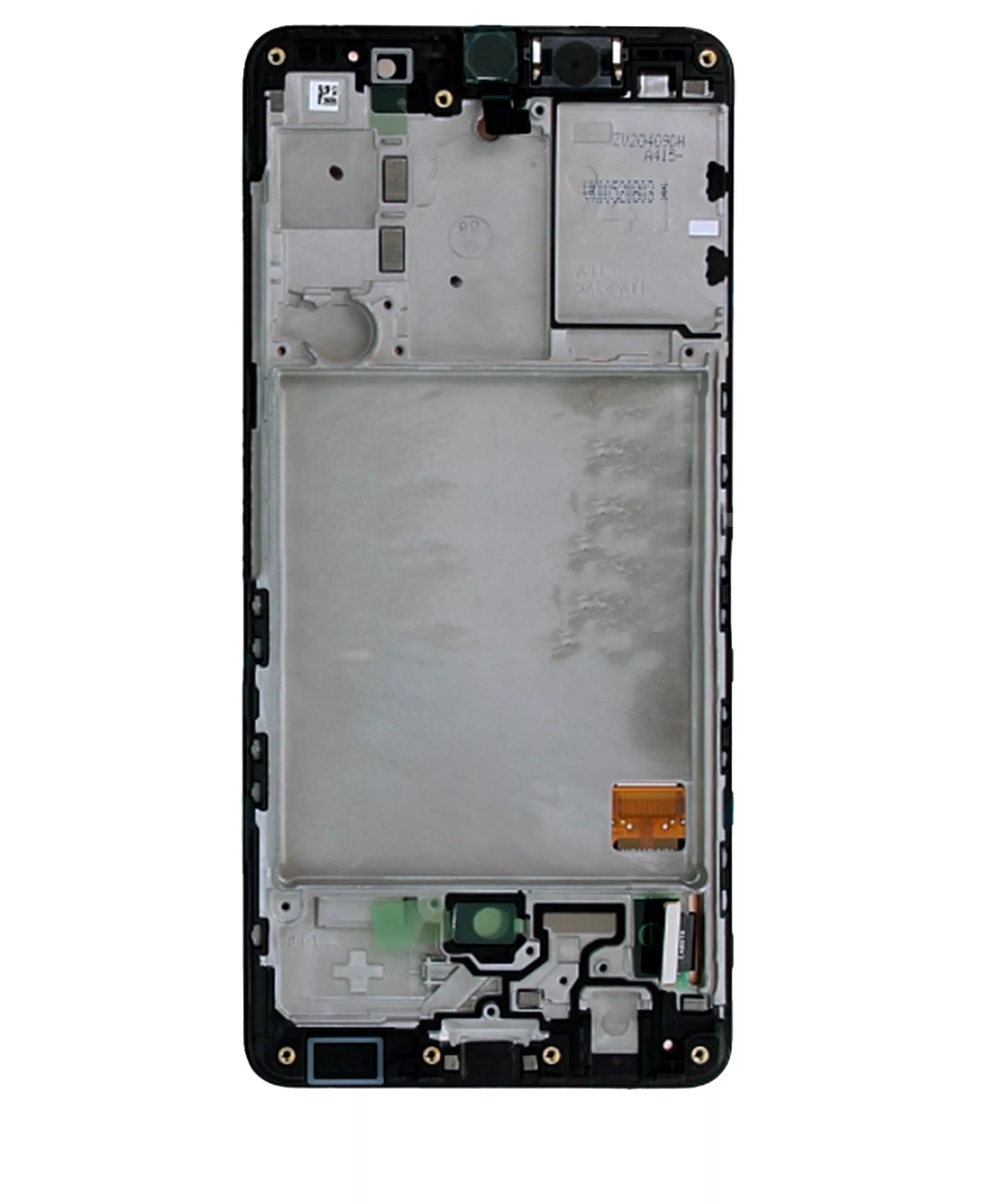 LCD-Display mit Rahmen für Samsung Galaxy A41 (A415 / 2020) (Service Pack) (Prism Crush Black)