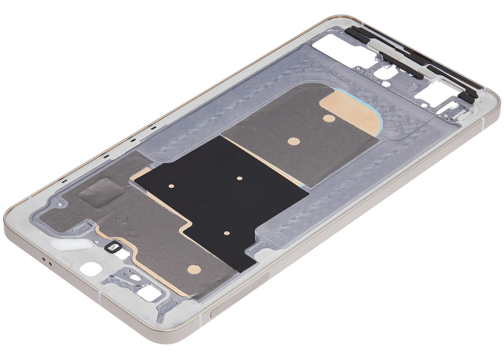 Midframe/Rahmen Compatible für Samsung Galaxy S25 Edge 5G (US & Internationale Version) (Titanium Icyblue / Titanium Silver)