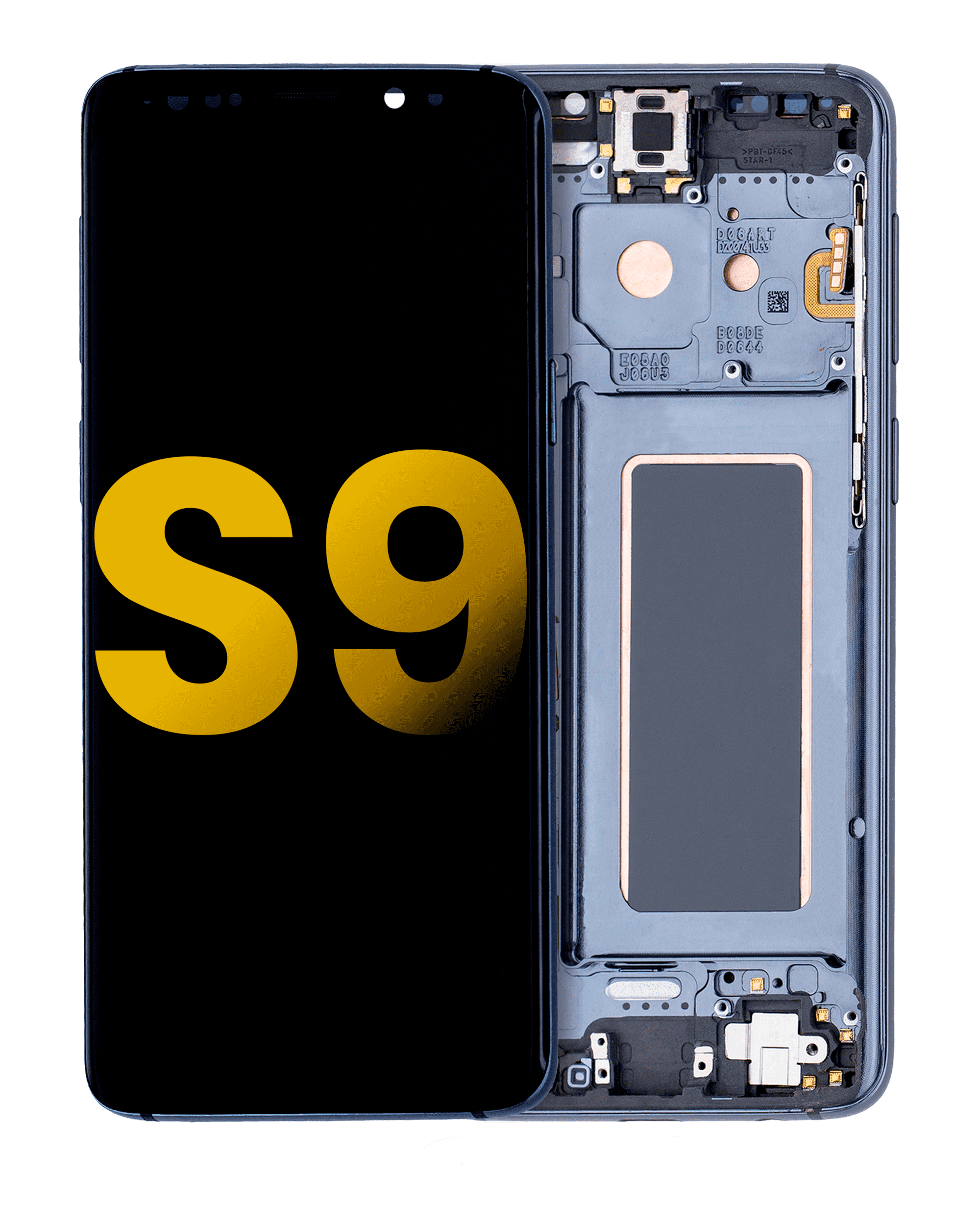 OLED Display with Frame for Samsung Galaxy S9 (Refurbished) (Titanium Gray)